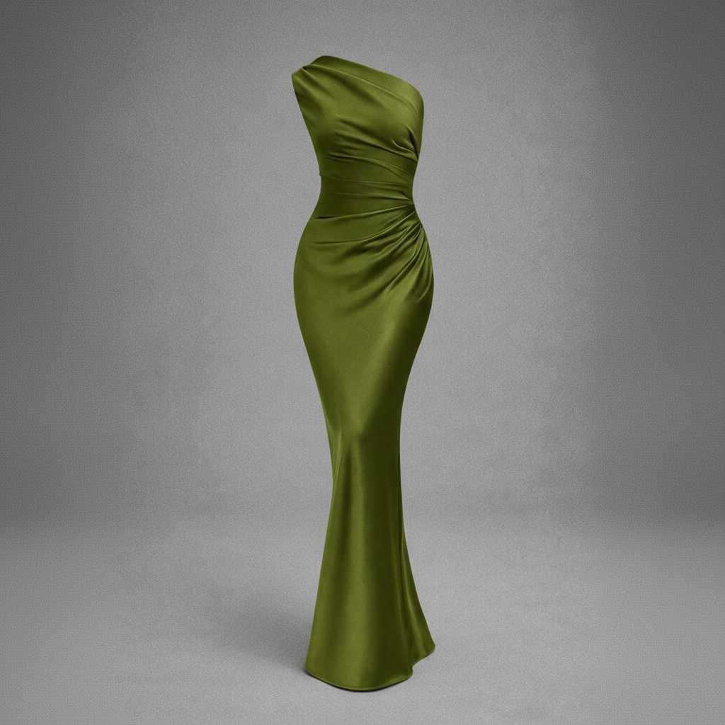 Elegant One-Shoulder Maxi Dress | Women's Formal Dress 3