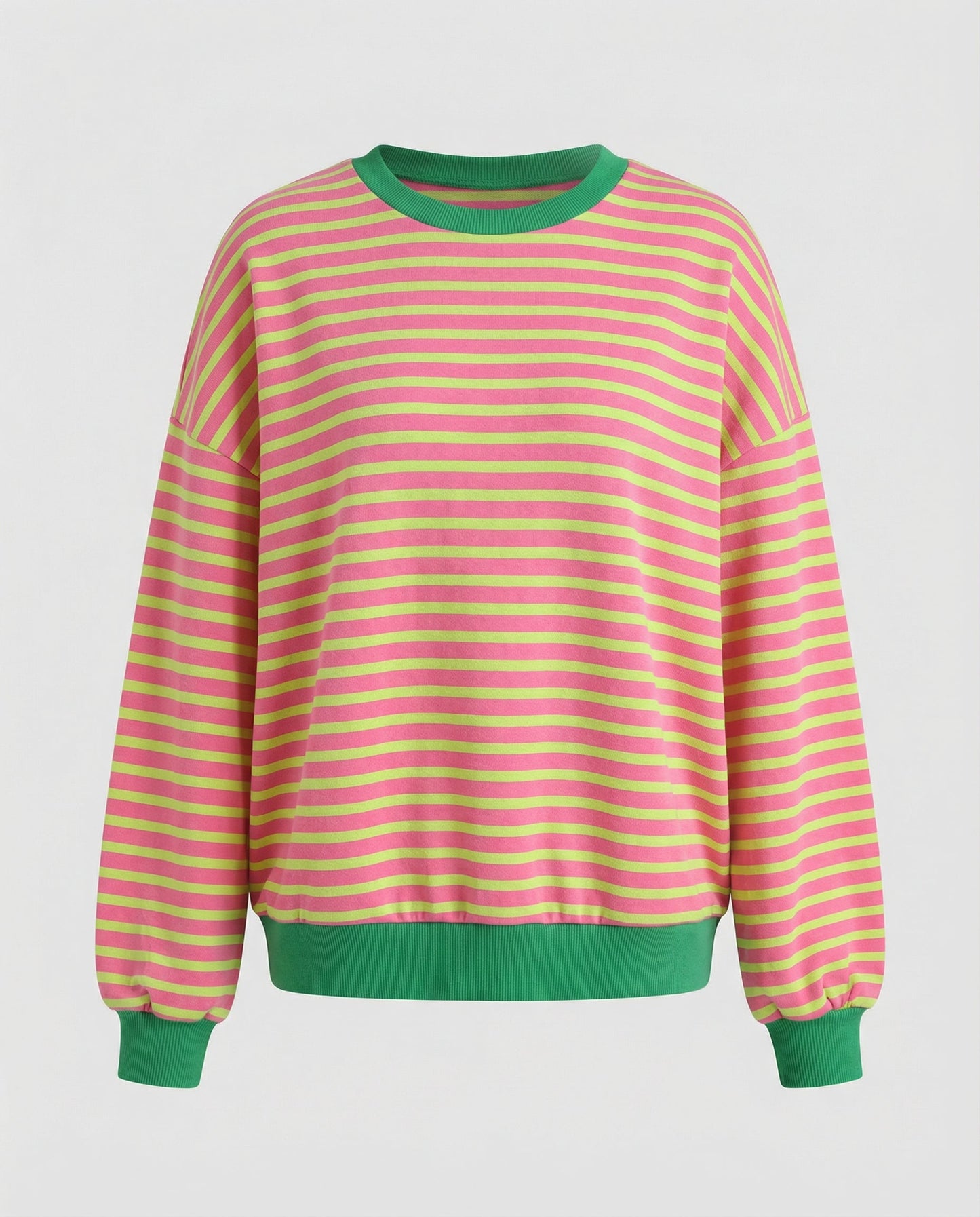 Boxy Sweatshirt Women Striped