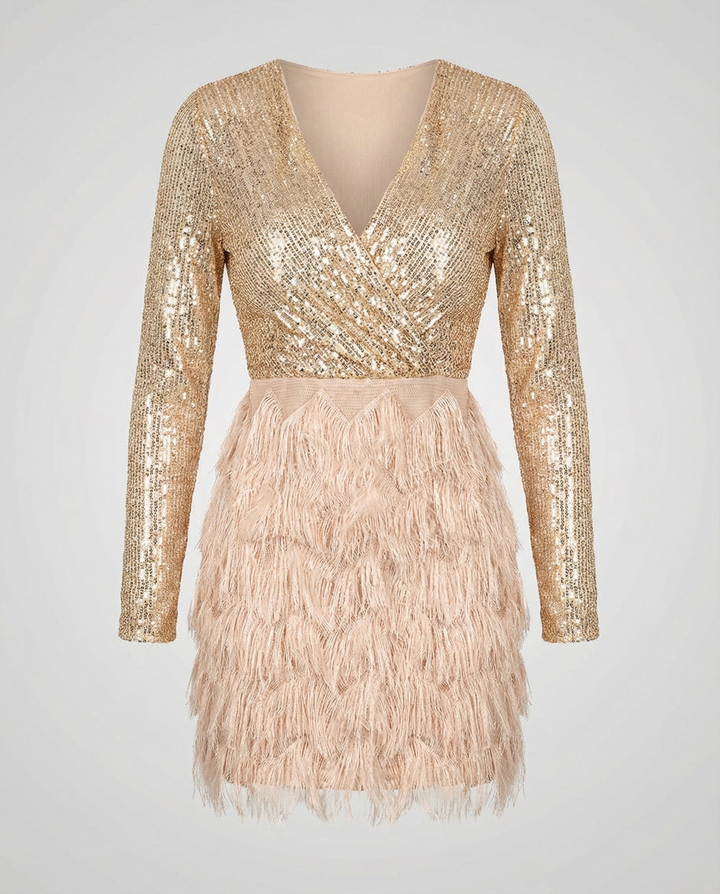 Sparkling Patchwork Party Dress