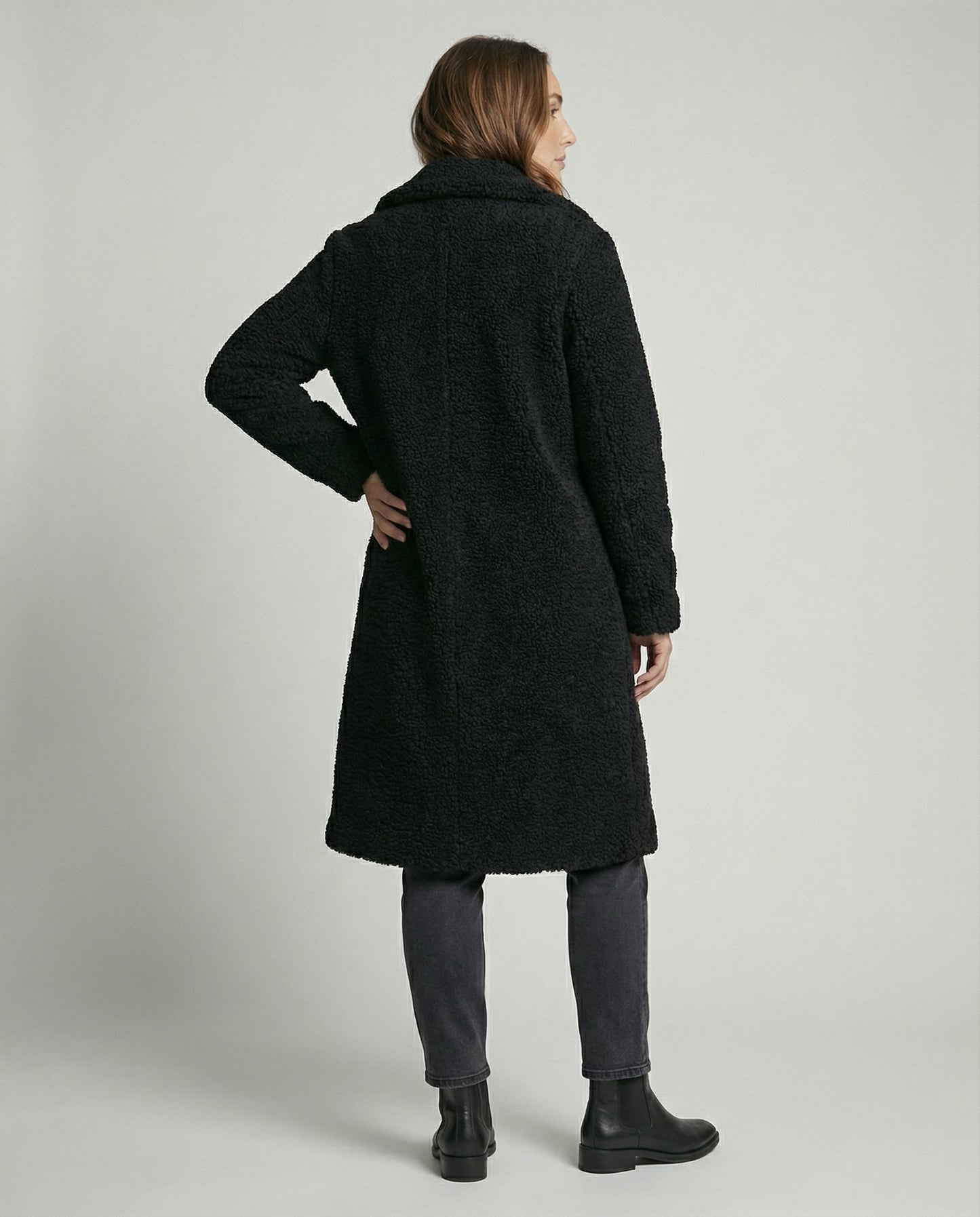 Long Teddy Coat Women