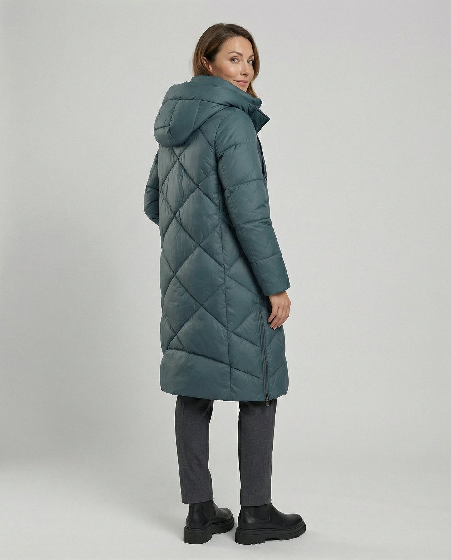 Casual women's hooded coat