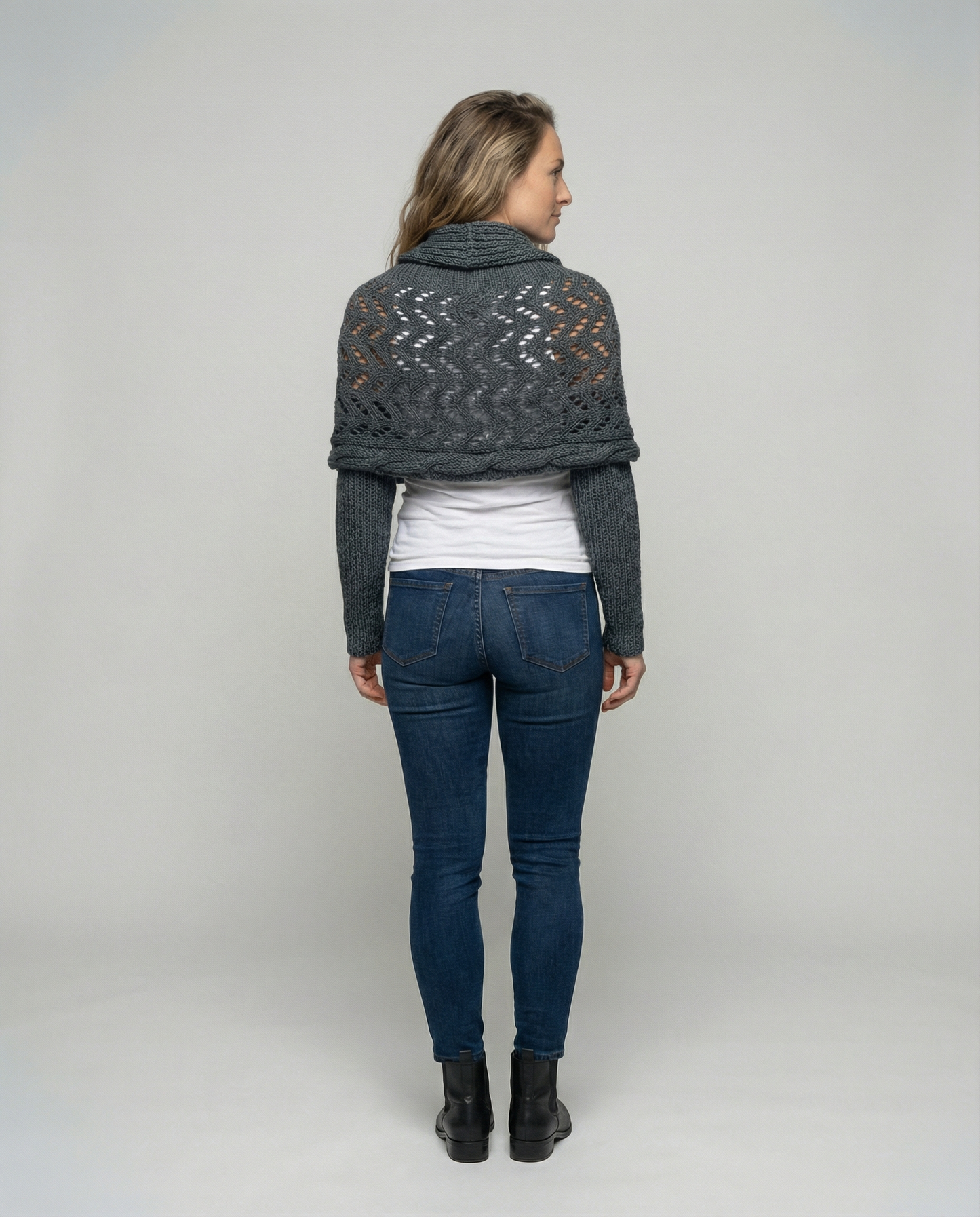 Cozy knitted scarf women