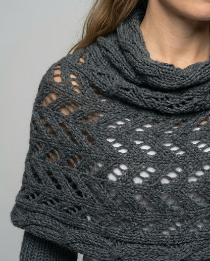 Cozy knitted scarf women