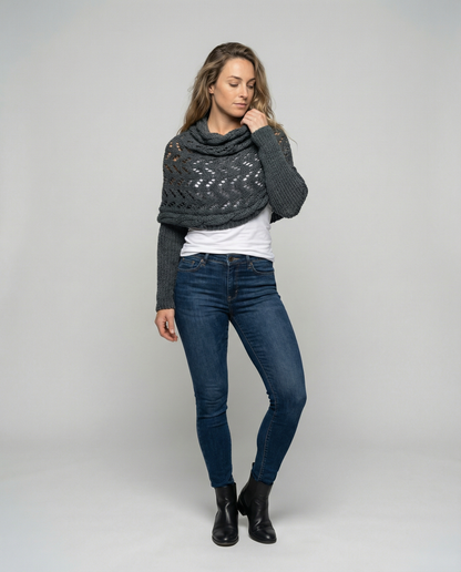 Cozy knitted scarf women