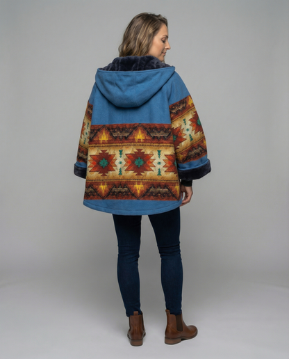 Printed Vintage Coat Women