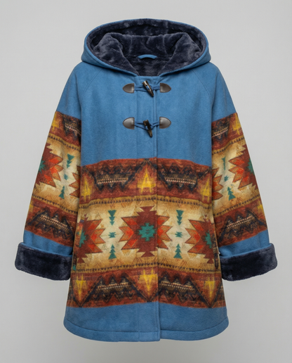 Printed Vintage Coat Women
