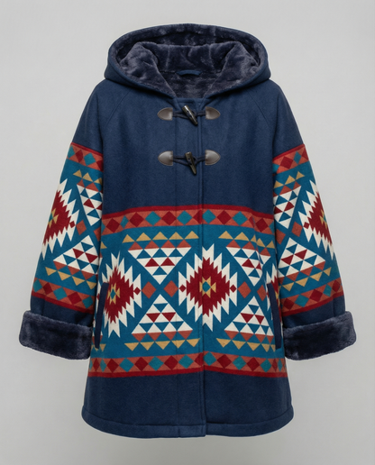 Printed Vintage Coat Women