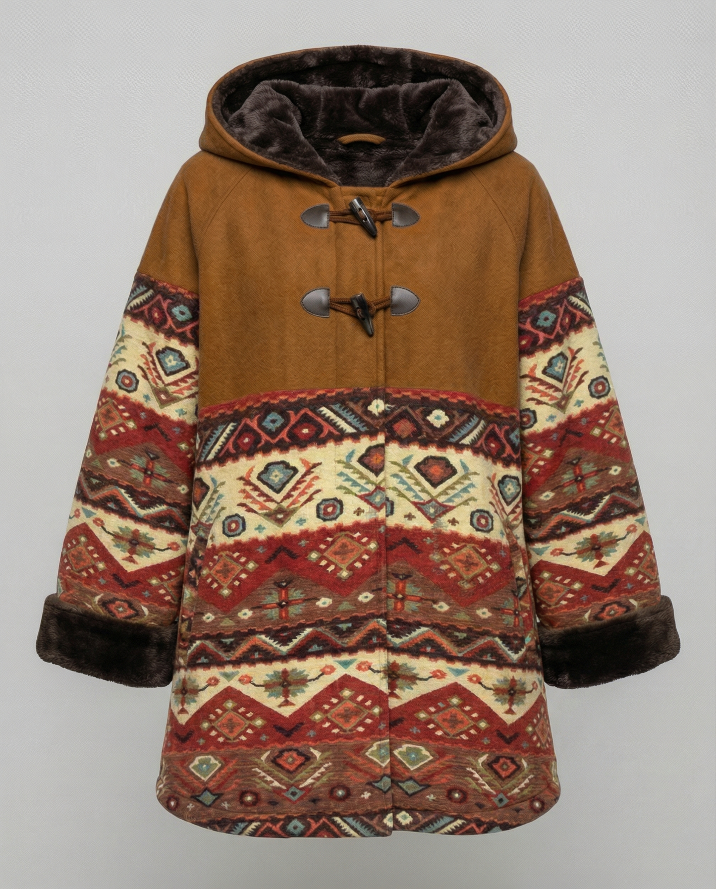 Printed Vintage Coat Women