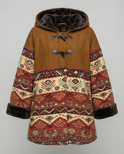 Printed Vintage Coat Women