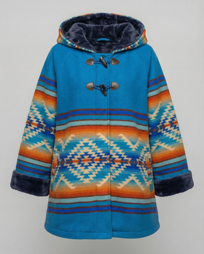 Printed Vintage Coat Women