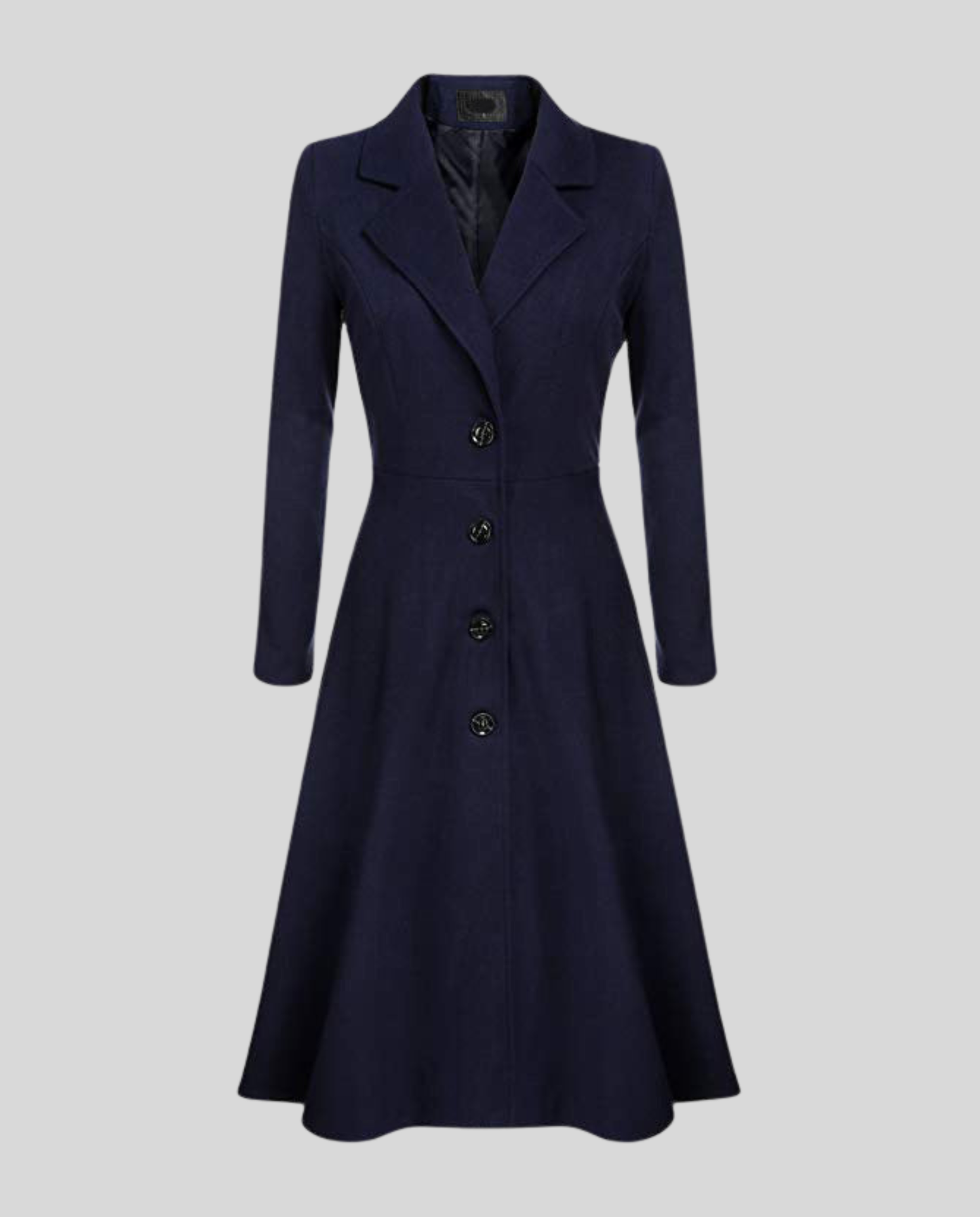 Elegant women's wool coat winter
