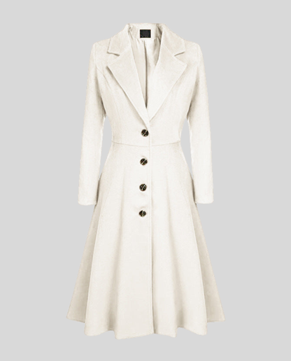 Elegant women's wool coat winter
