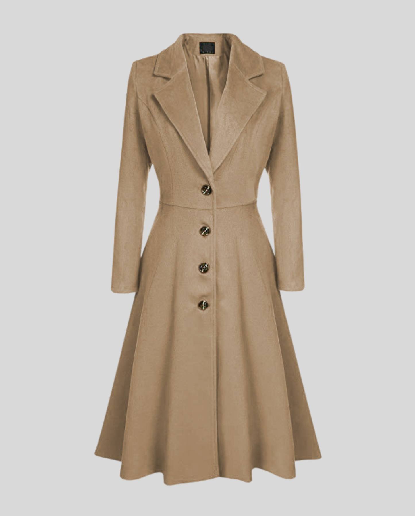 Elegant women's wool coat winter