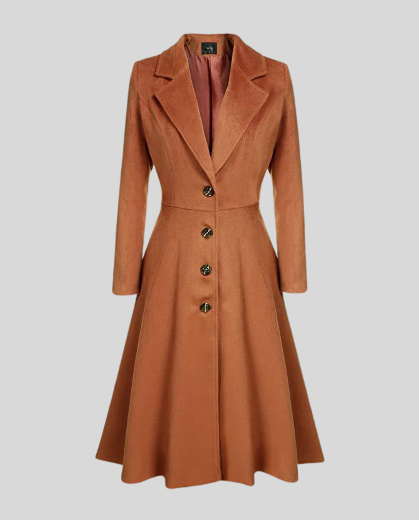Elegant women's wool coat winter