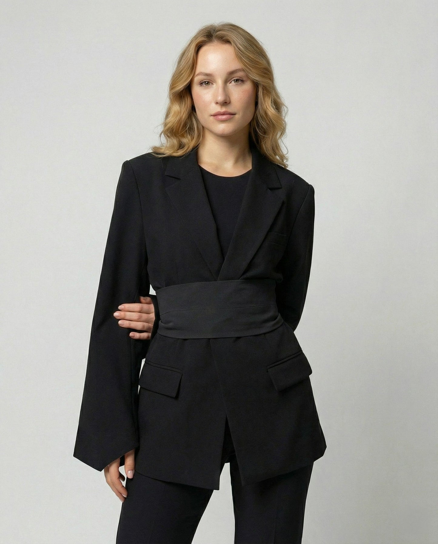 Tailored Belt Blazer Women