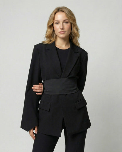 Tailored Belt Blazer Women