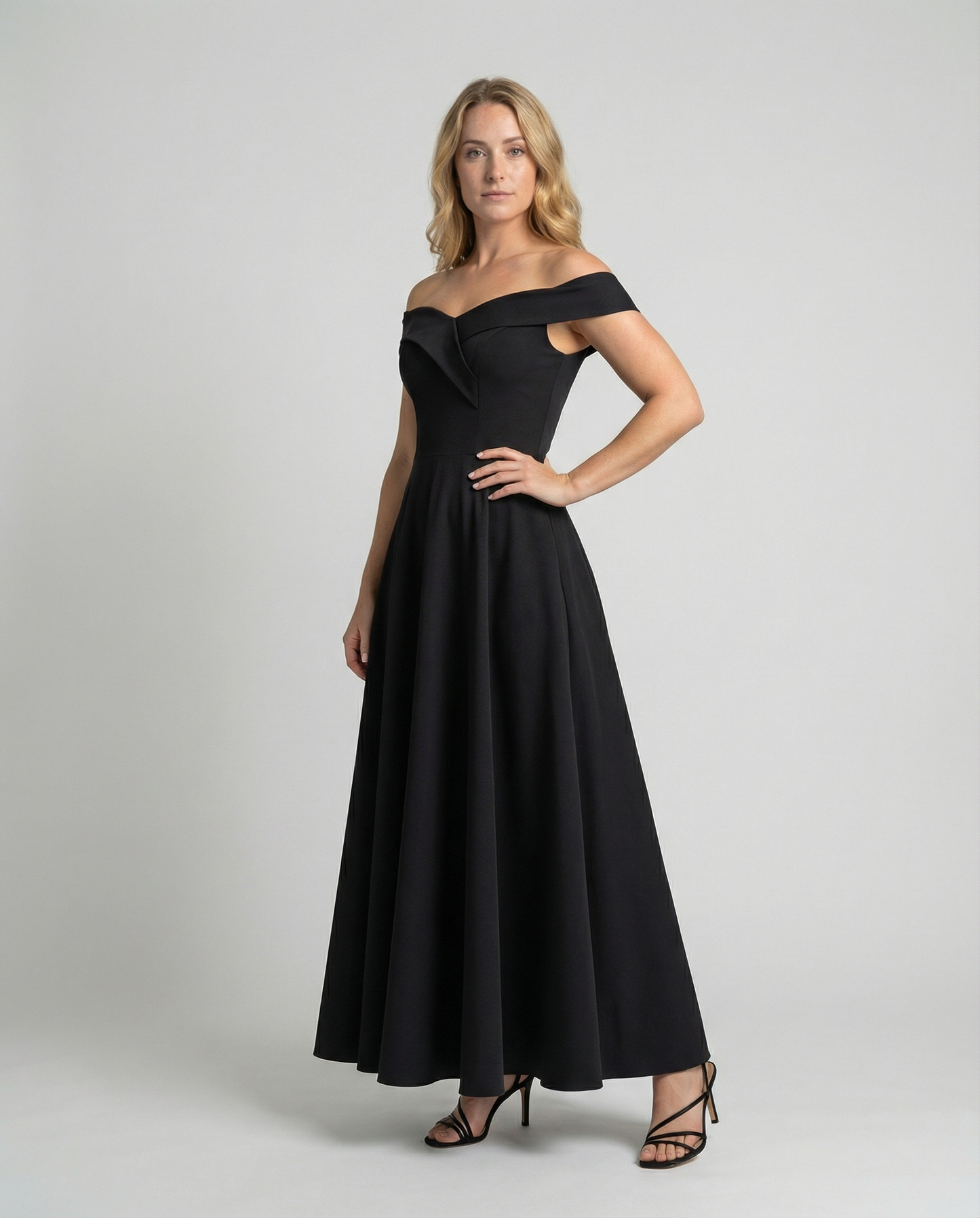 Elegant Off-Shoulder Evening Dress