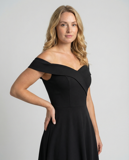 Elegant Off-Shoulder Evening Dress