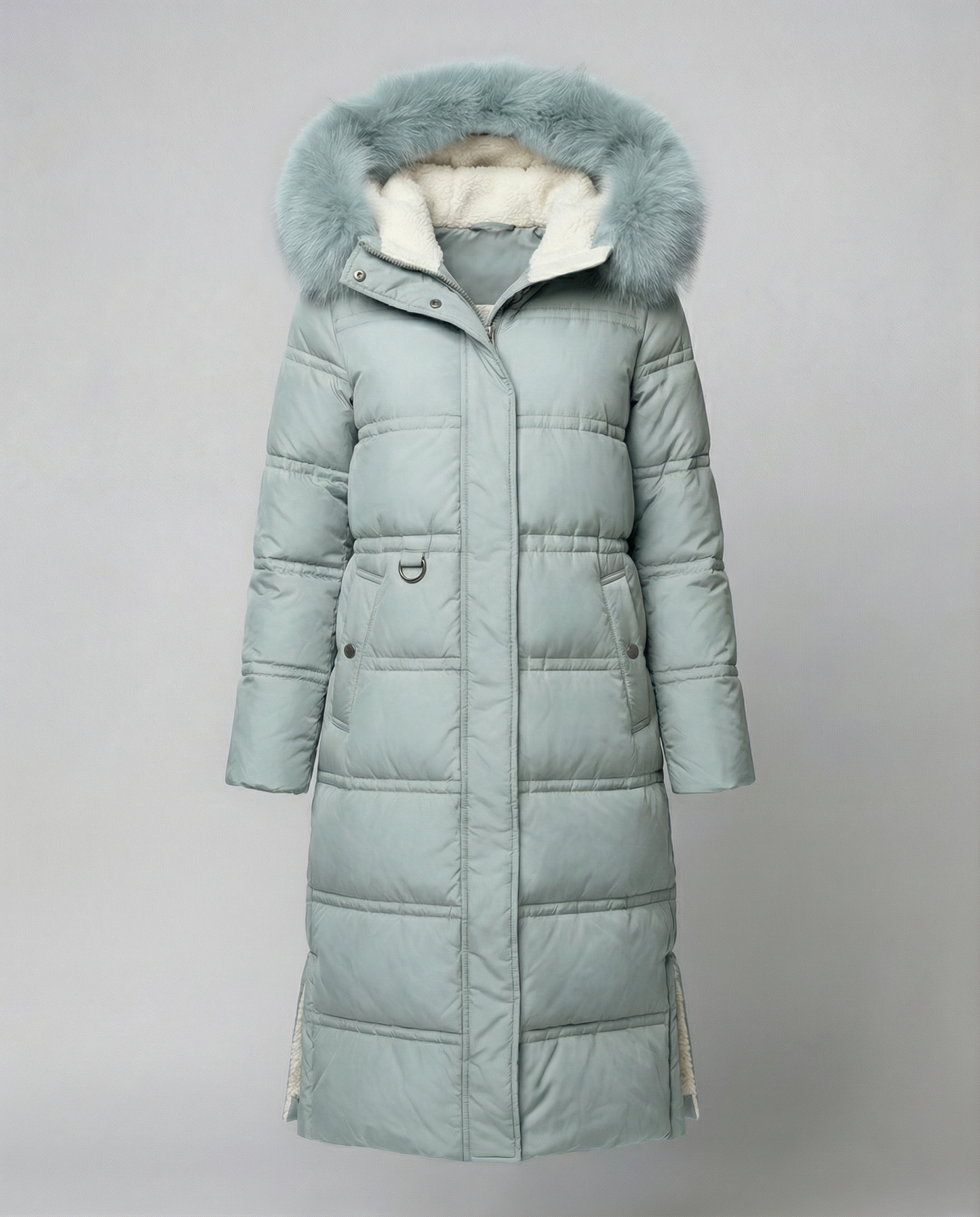 Long quilted coat women's winter