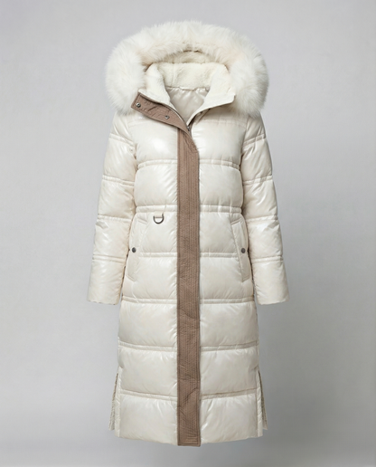 Long quilted coat women's winter