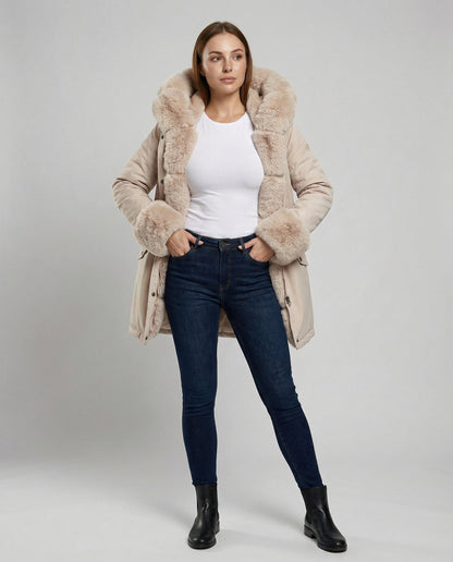 Elegant Women's Faux Fur Jacket