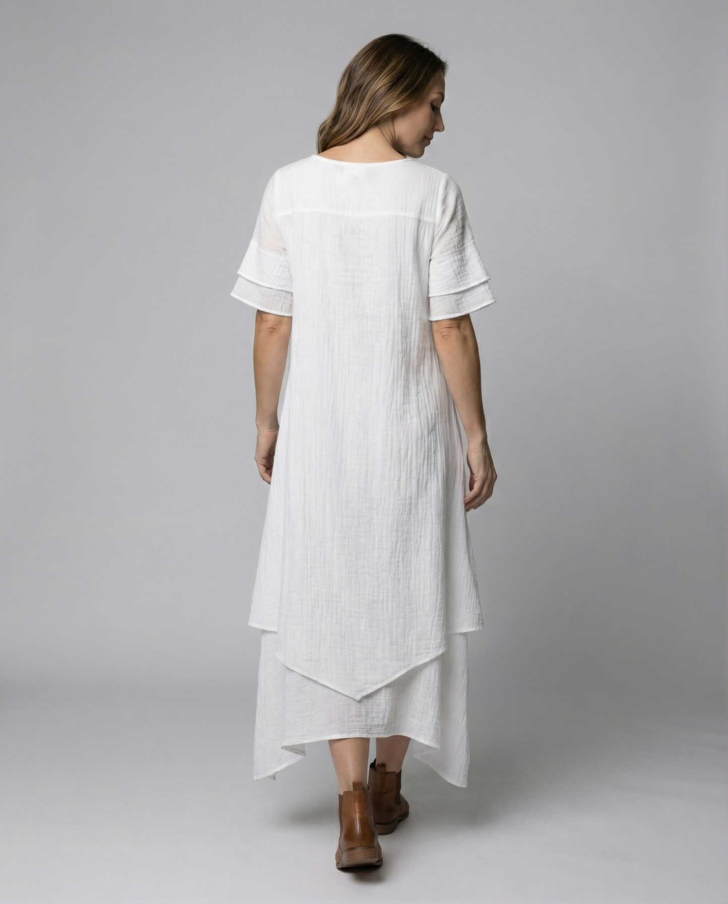 Elegant ladies slit dress evening