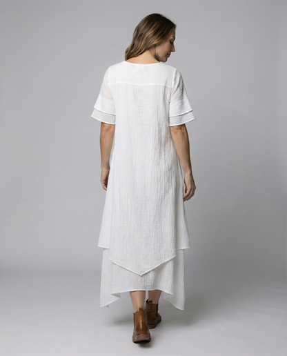 Elegant ladies slit dress evening
