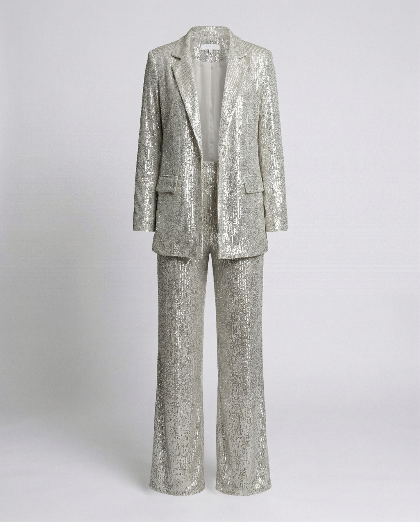 Sequin suit women High-waist