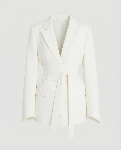 Tailored Belt Blazer Women