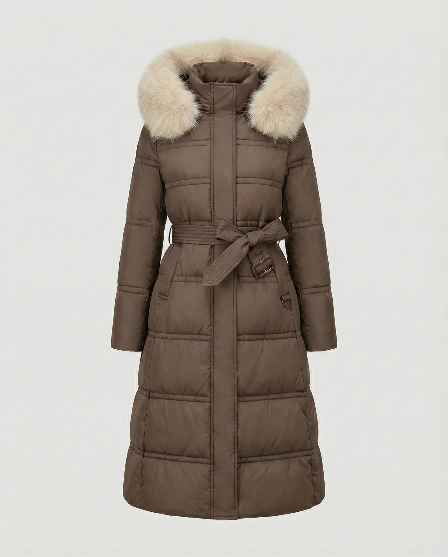 Long quilted coat women's winter