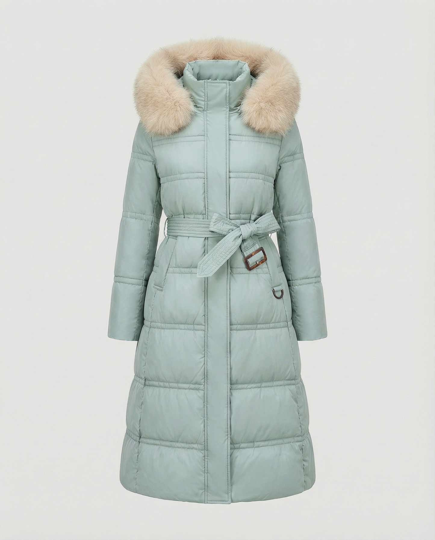 Long quilted coat women's winter