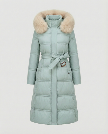 Long quilted coat women's winter