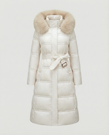 Long quilted coat women's winter