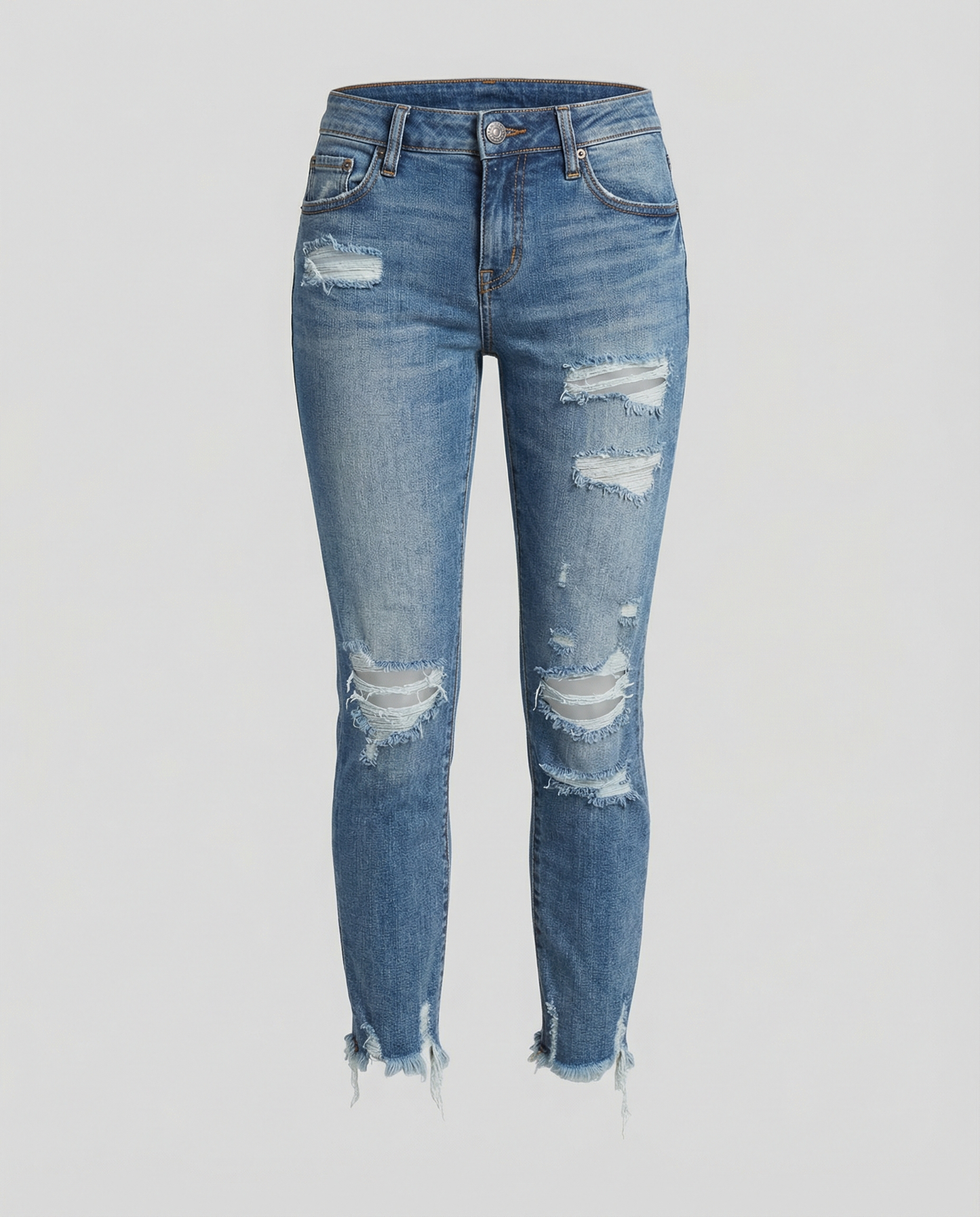 Trendy Women's Ripped Jeans