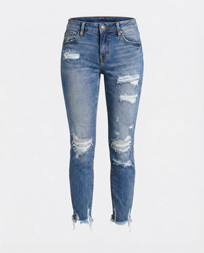 Trendy Women's Ripped Jeans
