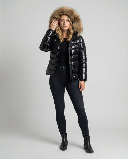 Black women's winter jacket