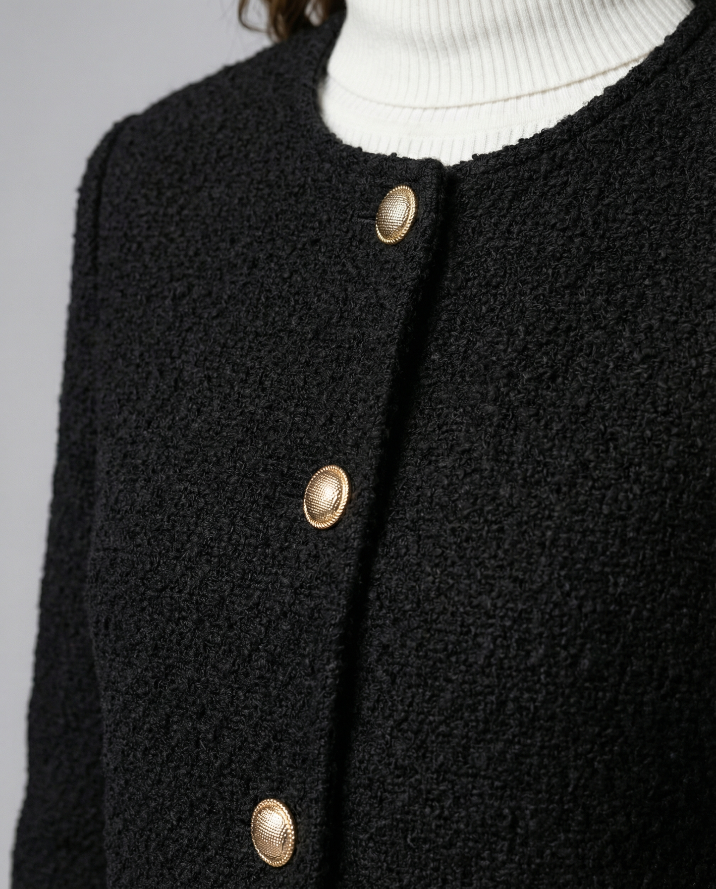 Simple Single-Breasted Women's Jacket Elegant