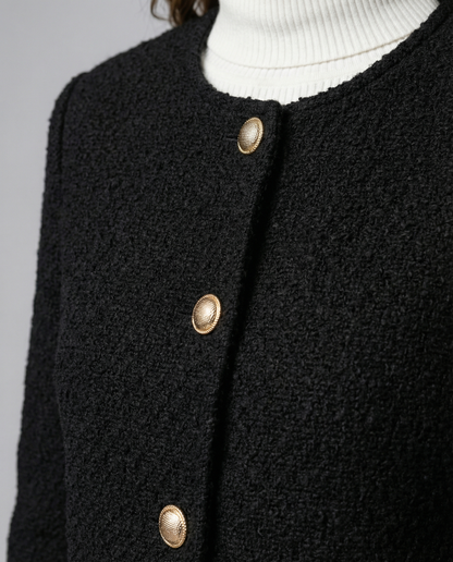 Simple Single-Breasted Women's Jacket Elegant