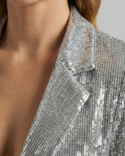Glamorous Sequin Lapel Blazer