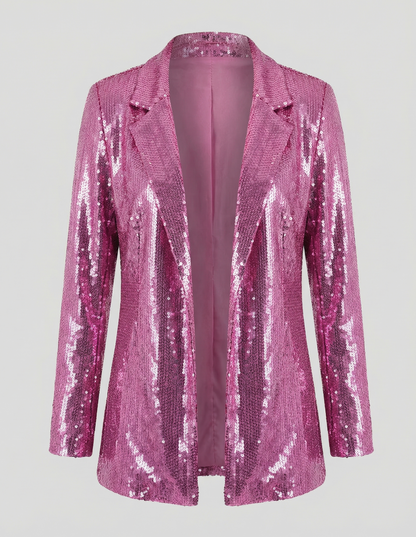 Glamorous Sequin Lapel Blazer