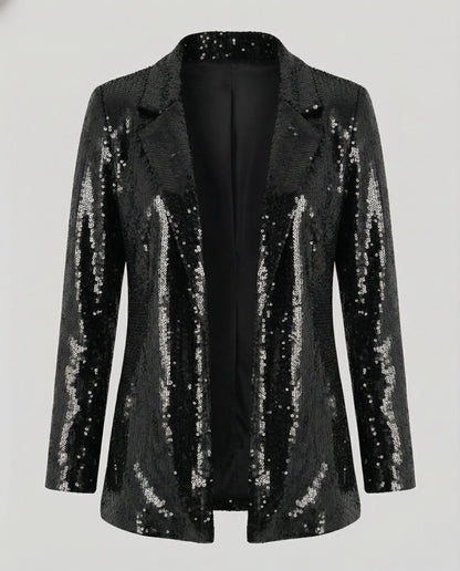 Glamorous Sequin Lapel Blazer