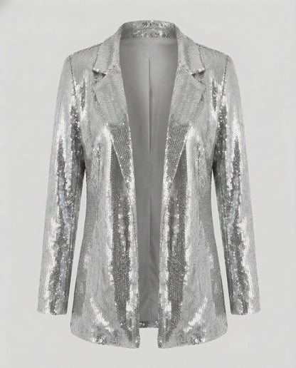 Glamorous Sequin Lapel Blazer