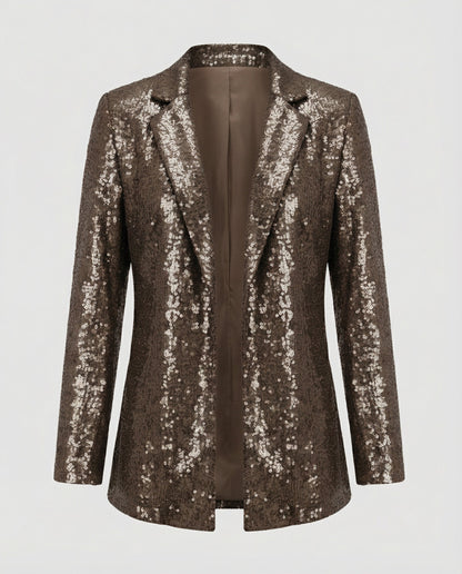 Glamorous Sequin Lapel Blazer