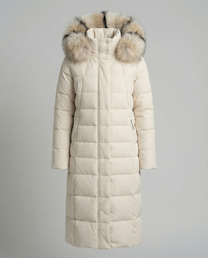 Padded women's down jacket