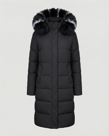 Padded women's down jacket