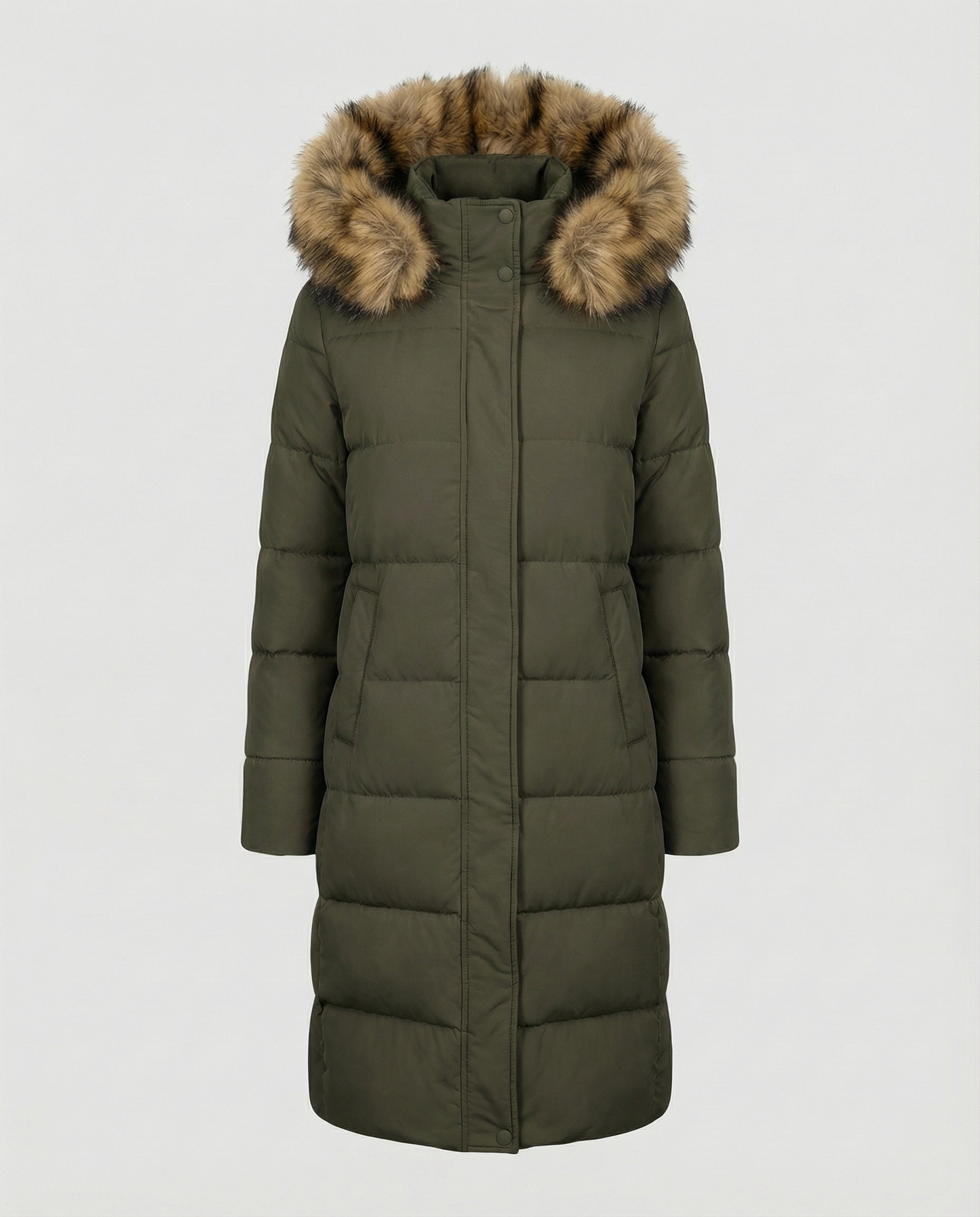 Padded women's down jacket