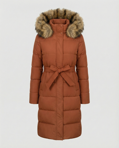 Padded women's down jacket