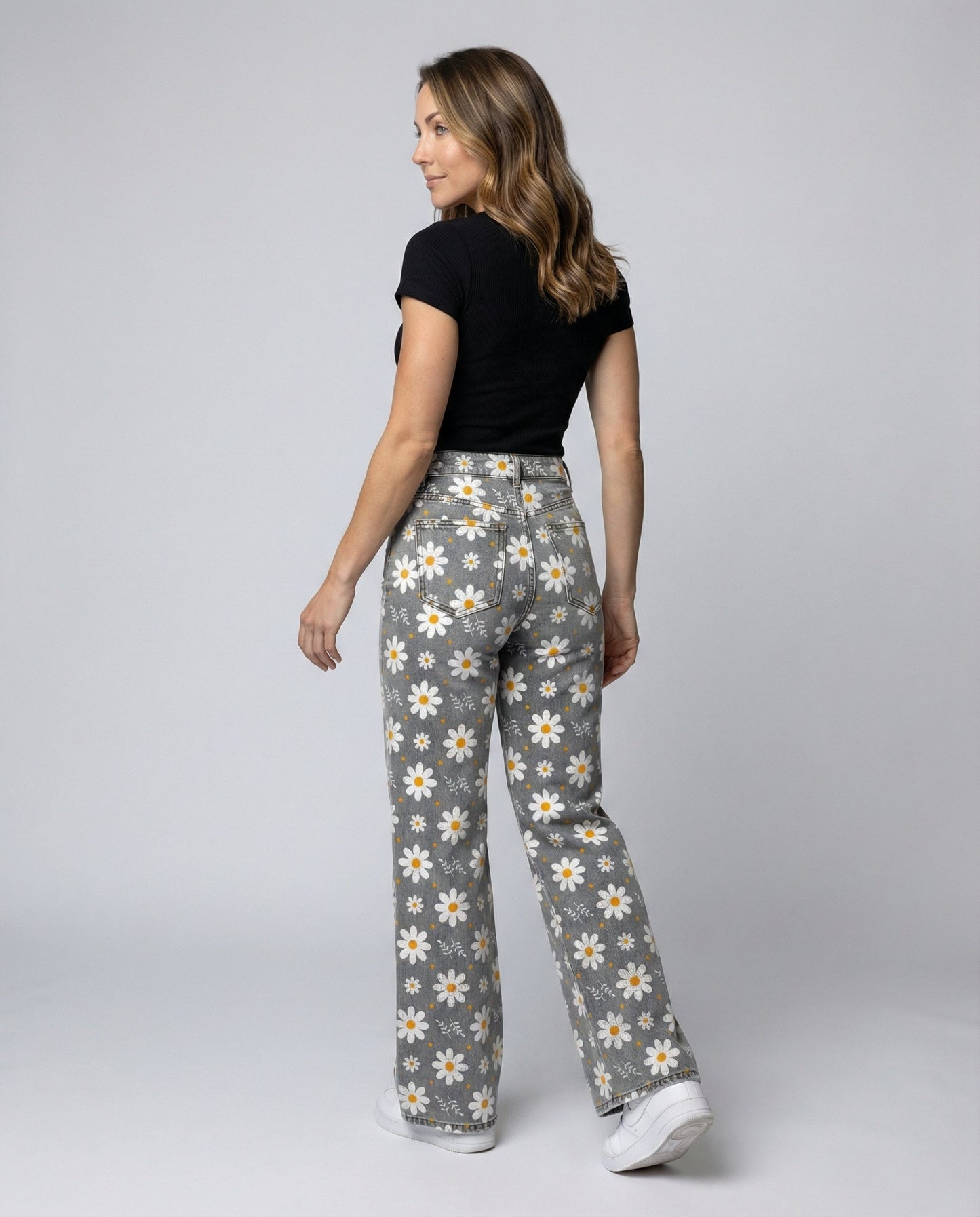 Floral Wide Women's Jeans