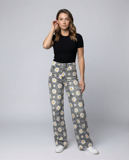 Floral Wide Women's Jeans
