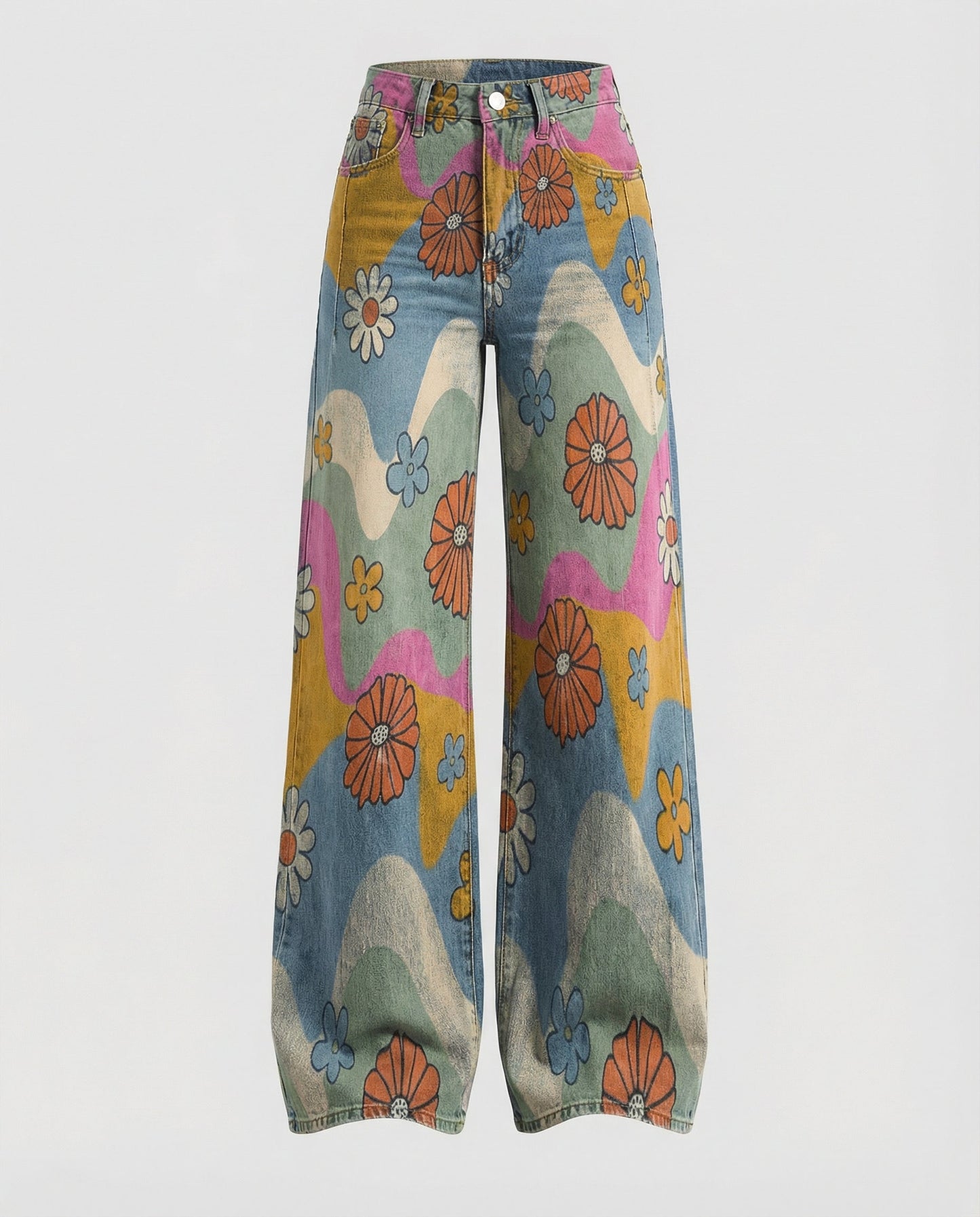 Floral Wide Women's Jeans